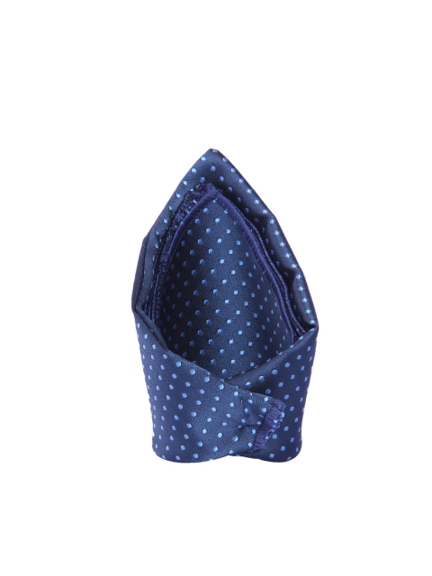 

Tossido Navy Polka Dot Pattern Pocket Square, Navy blue