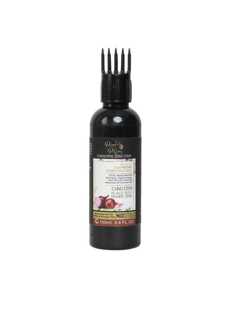 

Pink Plums Luxurious Hair Care Onion Black Seed Hair Oil - 100 ml