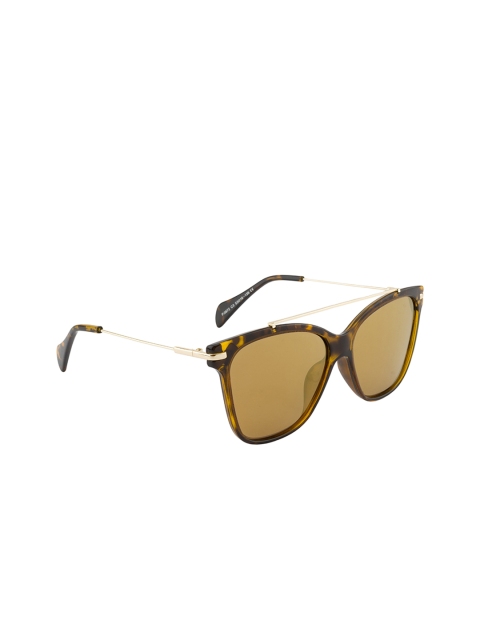 

Ted Smith Unisex Brown Lens & Brown Wayfarer Sunglasses with Polarised Lens