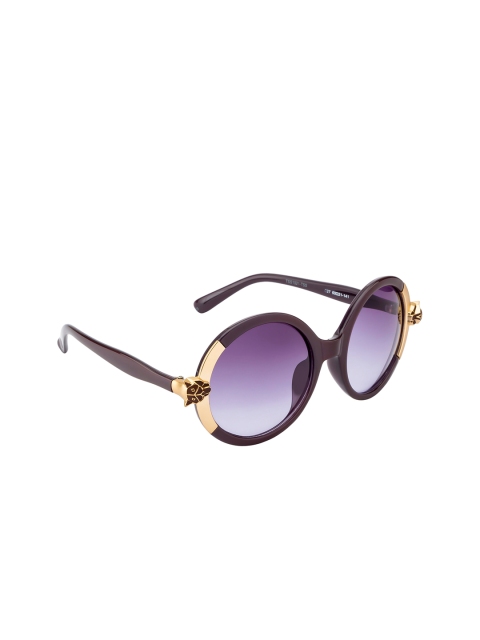 

Ted Smith Women Purple Lens & Purple Round Sunglasses With UV Protected Lens, Blue