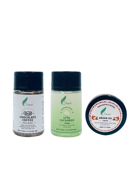 

Frescia Cleanser Toner Moisturizer Travel Kit - 3 items, White