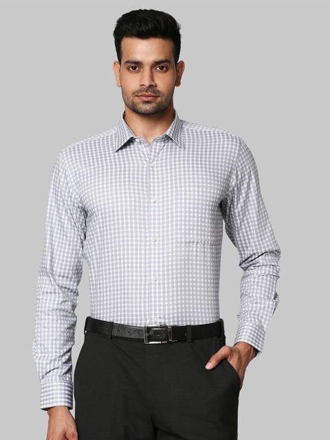 

Raymond Men Grey Checked Formal Shirt