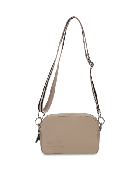 

Ted Baker Tan Textured Leather Bowling Sling Bag