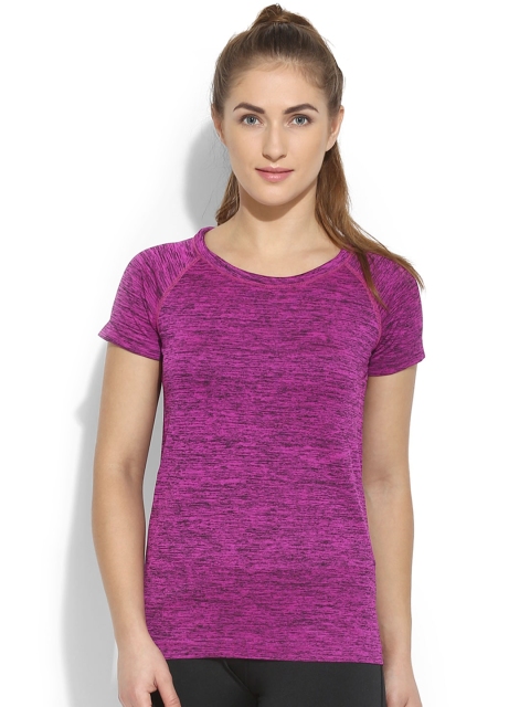 

Da Intimo Women Pink Solid Round Neck Training T-shirt