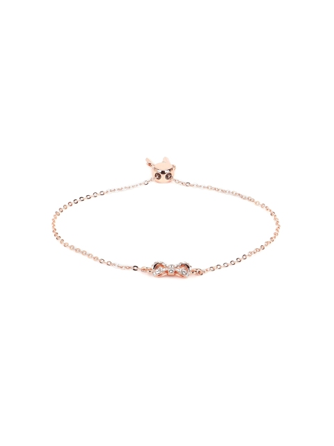 

Ted Baker Women Rose Gold Gold-Plated Charm Bracelet