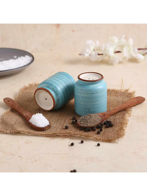 

Wonderchef Set Of 2 Blue Teramo Patterned Salt & Pepper Shakers