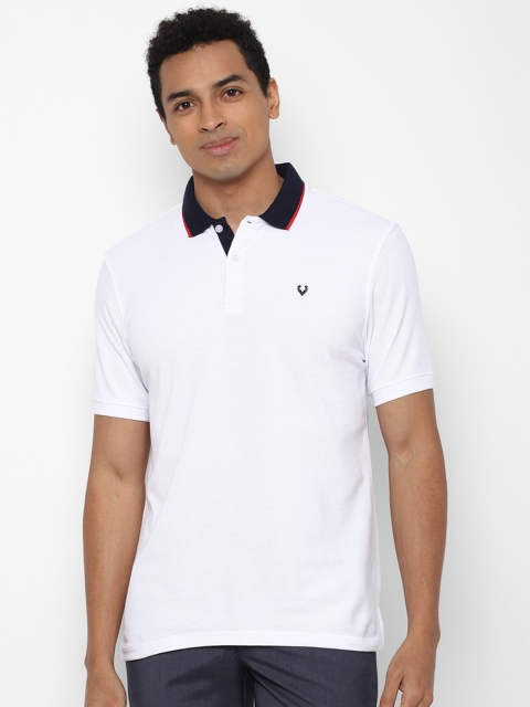 

Allen Solly Men White Polo Collar T-shirt