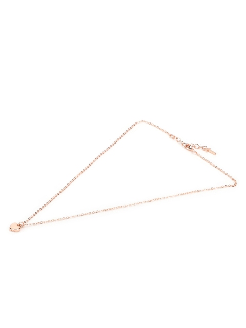 

Ted Baker Rose Gold Plated Pendant With Chain And Earrings