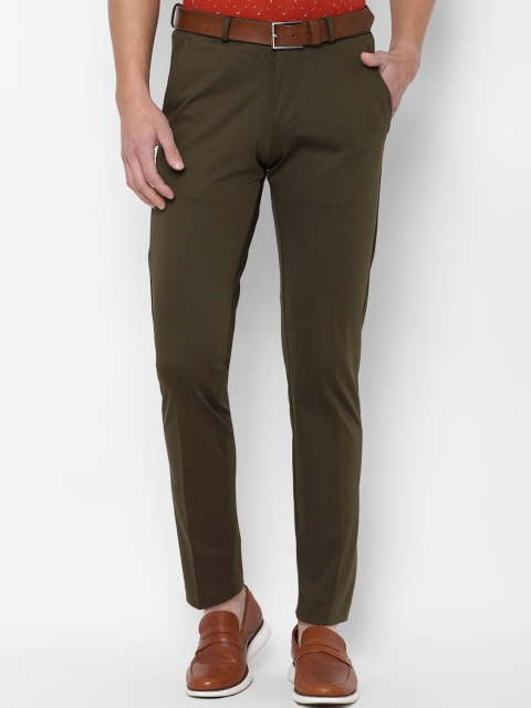 

Allen Solly Men Olive Green Slim Fit Chinos Trousers
