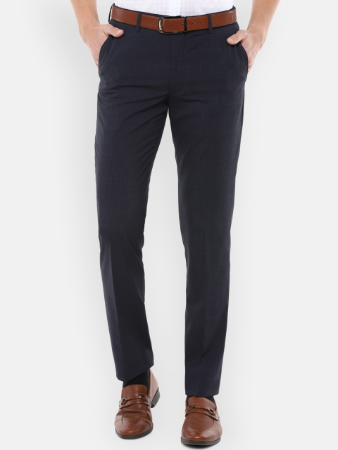 

Louis Philippe Men Navy Blue Slim Fit Trousers