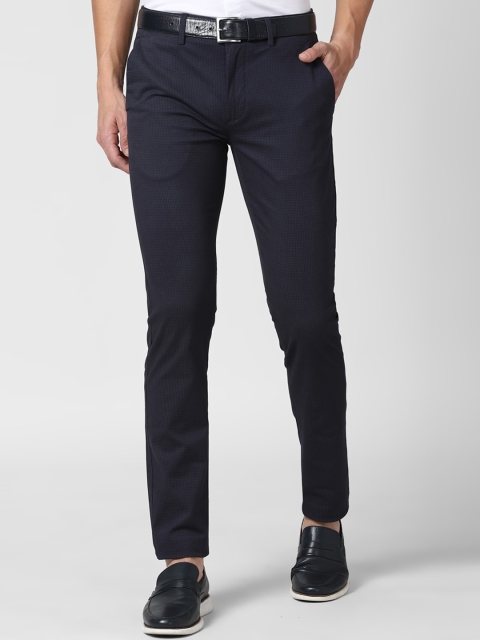 

Peter England Casuals Men Navy Blue Slim Fit Chinos Trousers