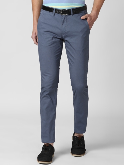 

Peter England Casuals Men Grey Slim Fit Trousers