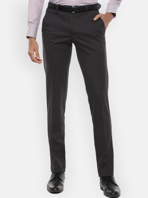 

Van Heusen Men Black Slim Fit Trousers