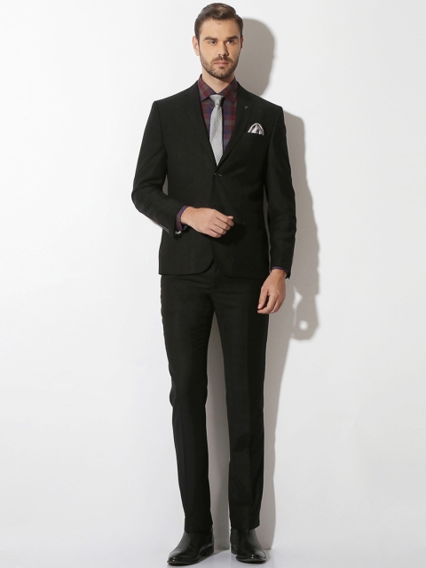 

Van Heusen Men Black Single-Breasted Slim Fit Formal Suit