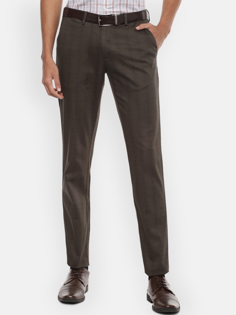 

Van Heusen Men Brown Slim Fit Trousers