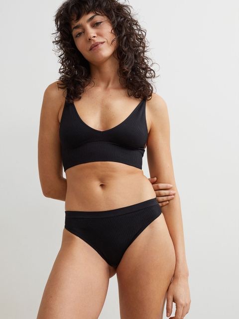 

H&M Women Padded Bralette - 1021193001, Black