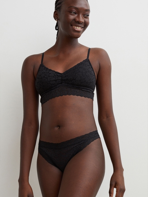 

H&M Women White & Black 2-Pack Padded Lace Bras
