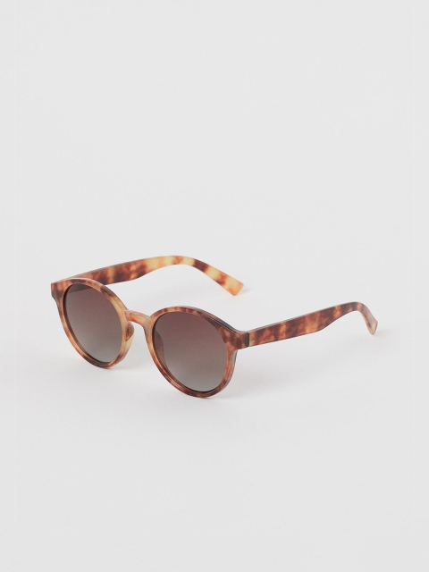 

H&M Women Brown Polarised Round Sunglasses