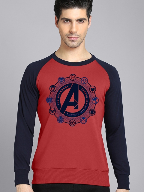 

Free Authority Men Red Printed Cotton Sweatshirt