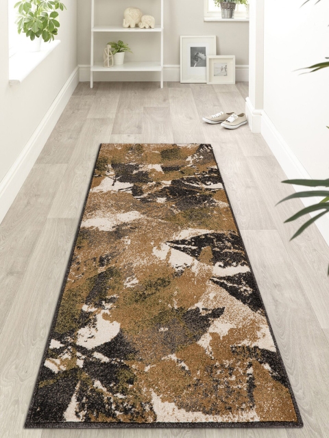 

OBSESSIONS Beige & Brown Printed Floor Runner