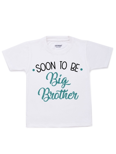

KNITROOT Kids White V-Neck T-shirt