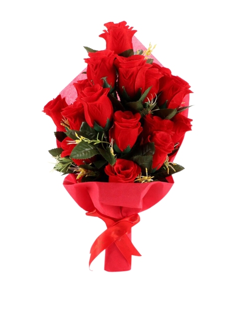 

Ferns N Petals Red Artificial 21 Pc Rose Bouquet