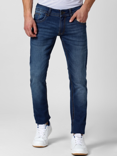 

Peter England Casuals Men Navy Blue Skinny Fit Light Fade Jeans