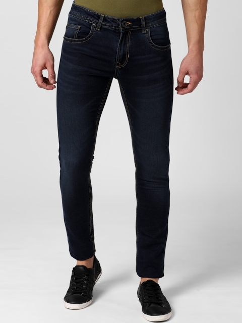 

Peter England Casuals Men Navy Blue Skinny Fit Light Fade Jeans