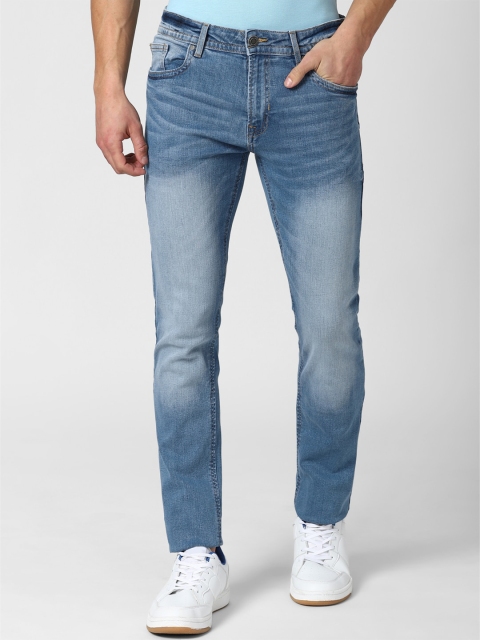 

Peter England Casuals Men Blue Solid Heavy Fade Regular Fit Non-Stretchable Jeans