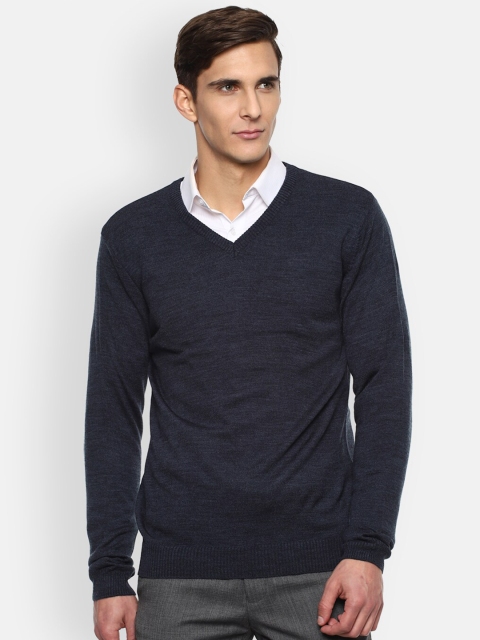 

Van Heusen Men Acrylic Navy Blue Sweater Pullover