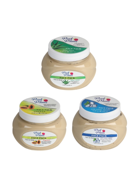 

Pink Plums Unisex Ice Cool Mint Papaya Face & Body Face Pack, Multi