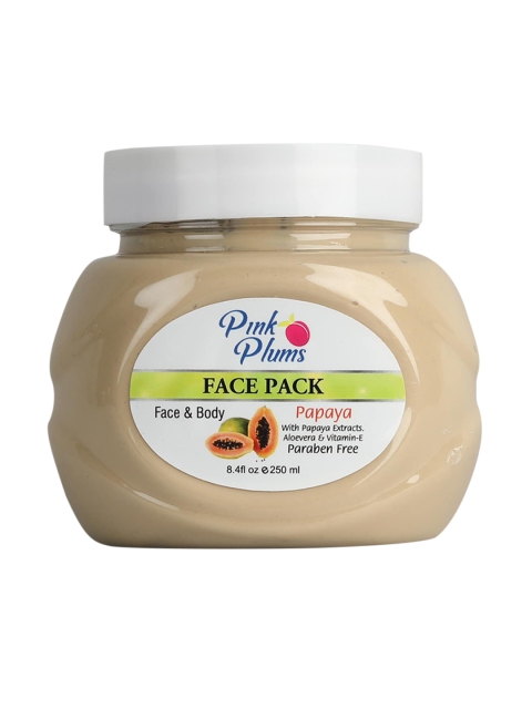 

Pink Plums Paraben Free Papaya Face & Body Face Pack, 250 ml, Multi