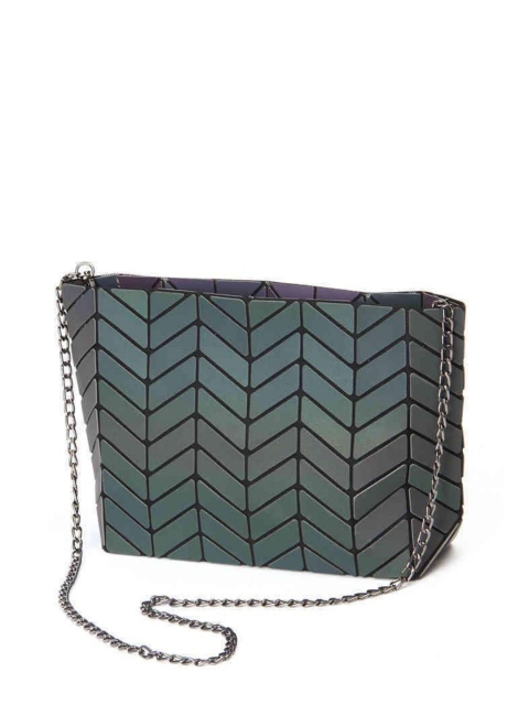 

FabSeasons Multicoloured Geometric Reflective Sling Bag, Multi