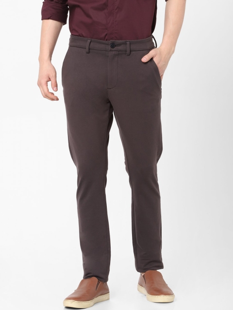 

Celio Men Coffee Brown Slim Fit Chinos Trousers