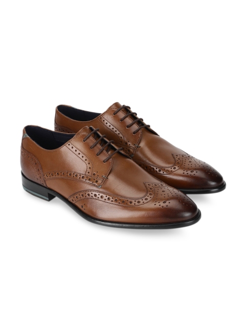 

Ted Baker Men Tan Perforations Leather Brogues