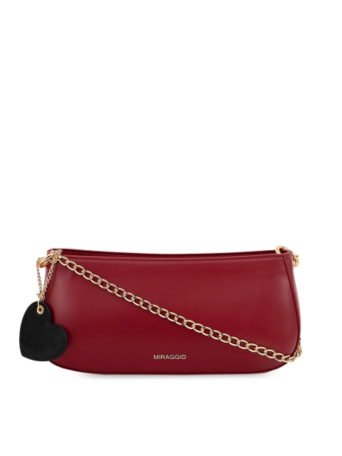 

MIRAGGIO Red Structured Shoulder Bag
