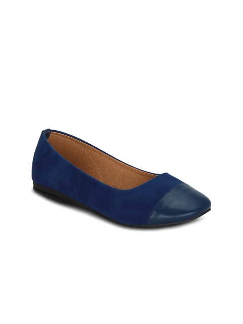 

Get Glamr Women Blue Solid Ballerinas