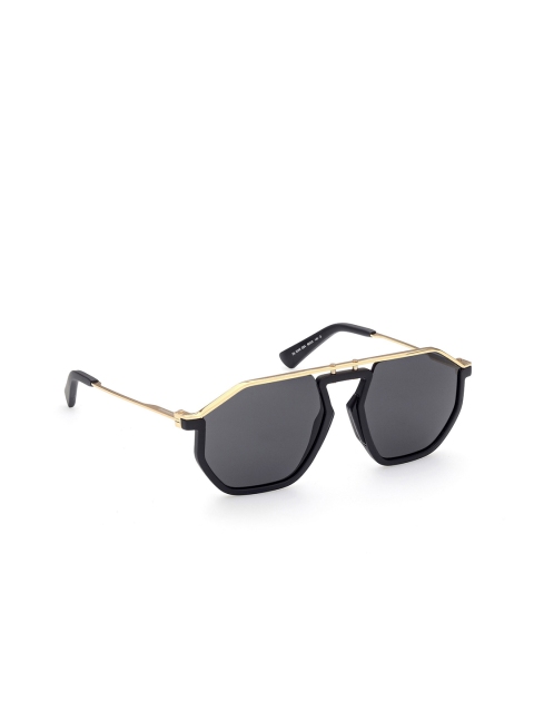 

DIESEL Men Grey Lens & Gold-Toned Oversized Sunglasses DL0346 60 02A