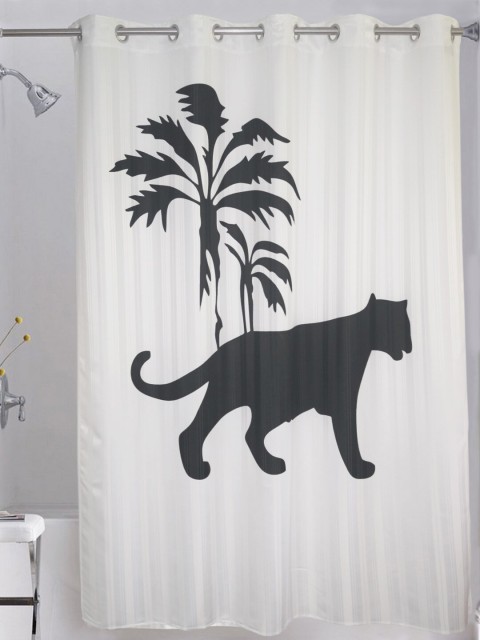 

Lushomes Black & White Printed Shower Curtain