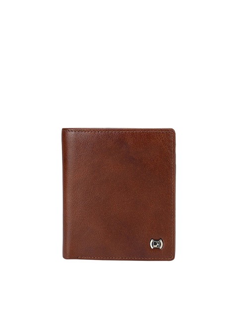 

Da Milano Men Brown Leather Two Fold Wallet