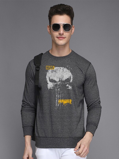 

Free Authority Men Grey Printed Sweatshirt