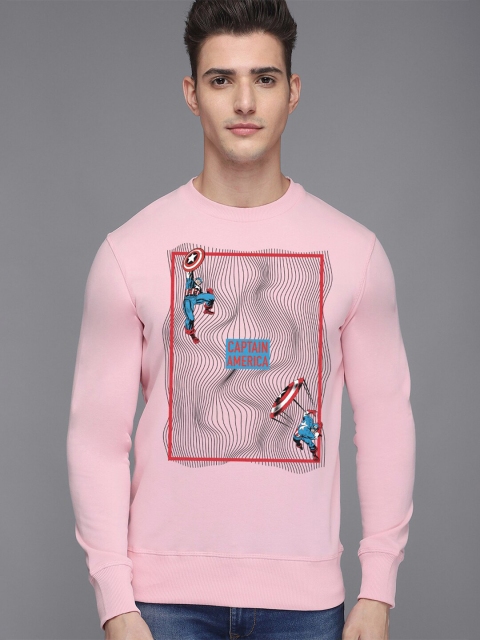 

Free Authority Men Pink Printed Sweatshirt