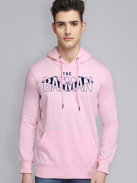 

Free Authority Men Pink Printed Hooded Sweatshirt