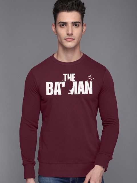 

Free Authority Men Red Batman Printed Sweatshirt