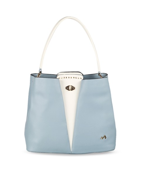 

Metro Blue Colourblocked Shopper Handheld Bag