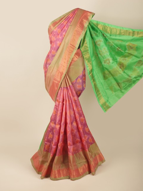 

Pothys Pink & Orange Zari Art Silk Saree