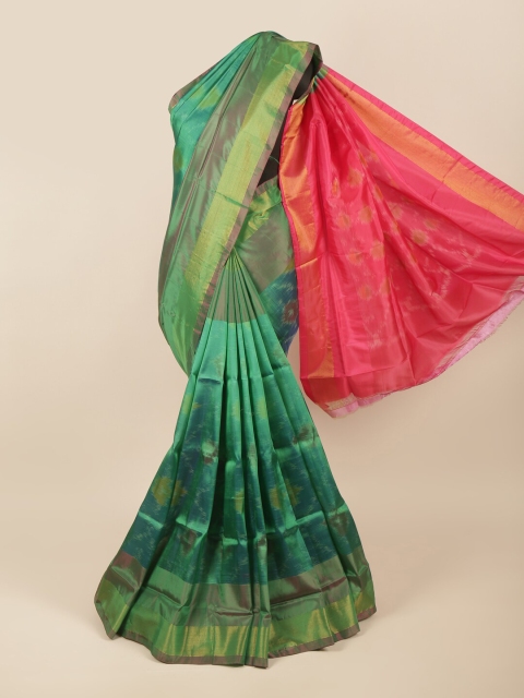 

Pothys Green & Magenta Zari Art Silk Saree