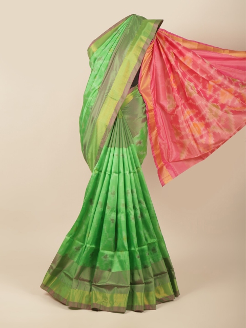 

Pothys Green & Pink Zari Art Silk Saree