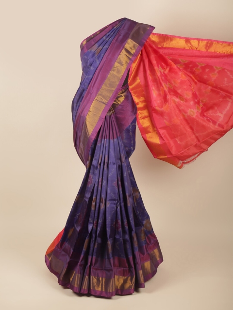 

Pothys Violet & Pink Zari Art Silk Saree