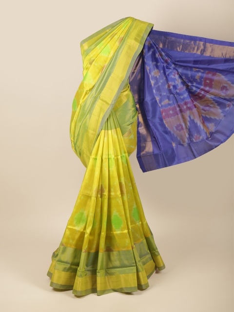 

Pothys Green & Blue Zari Art Silk Saree